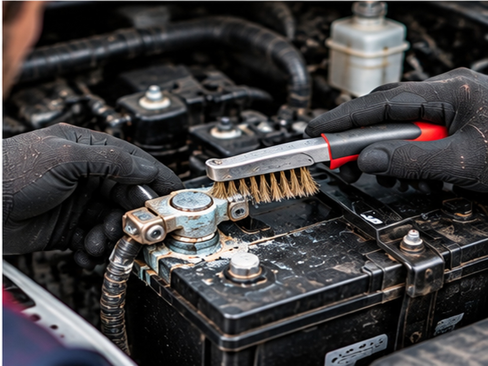 Battery Terminal Cleaning